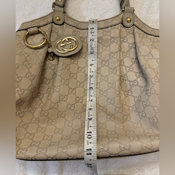 Gucci Beige Guccissima Leather Medium Sukey Tote bag. - Picture 8 of 11